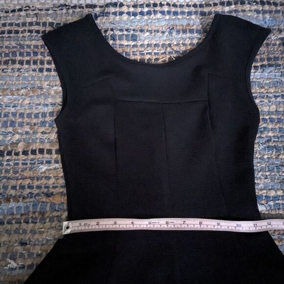 Lipstick boutique high low peplum sleeveless extra small black top Round Neck Pu - Picture 6 of 11